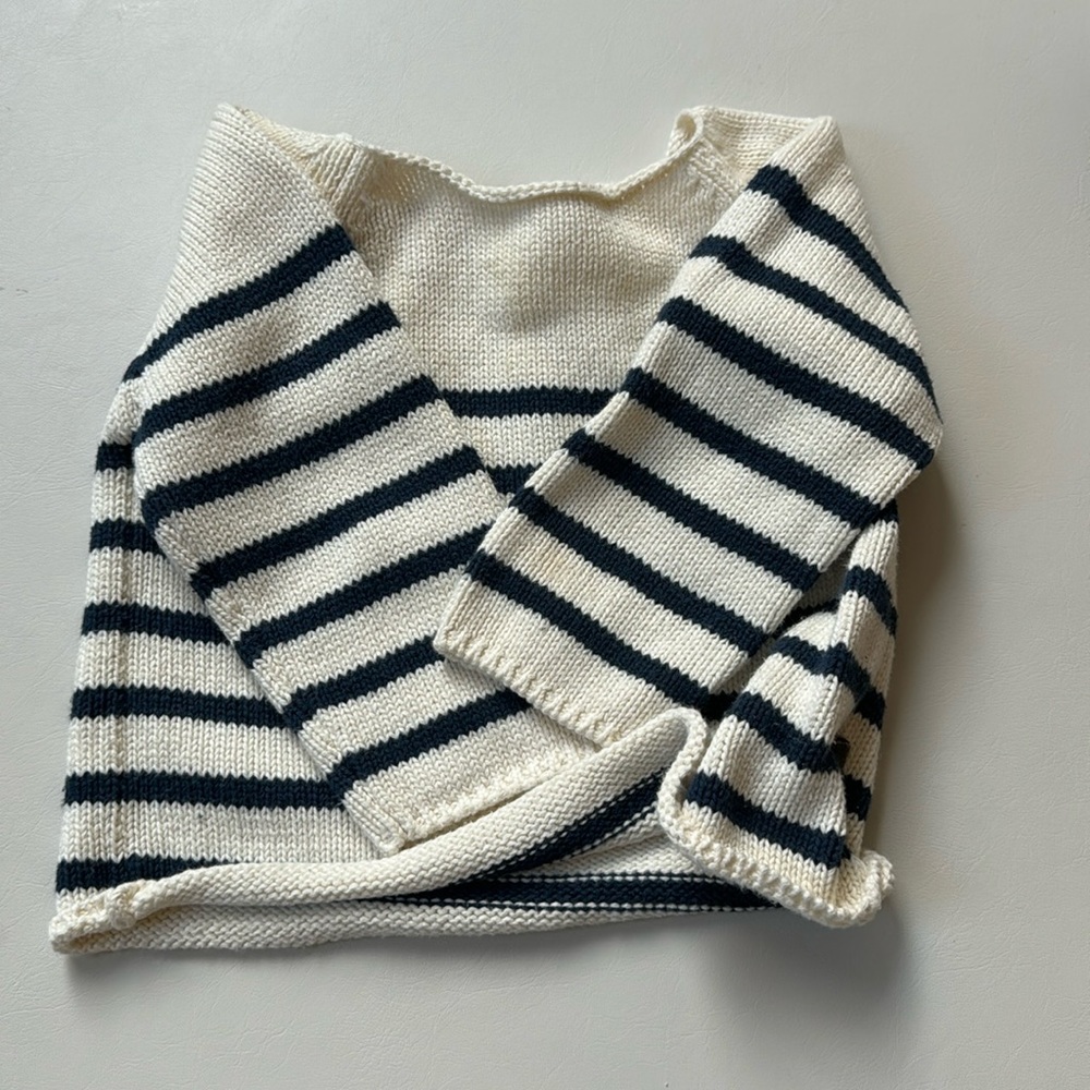 Oeuf NYC Mariniere Striped Top Sweater